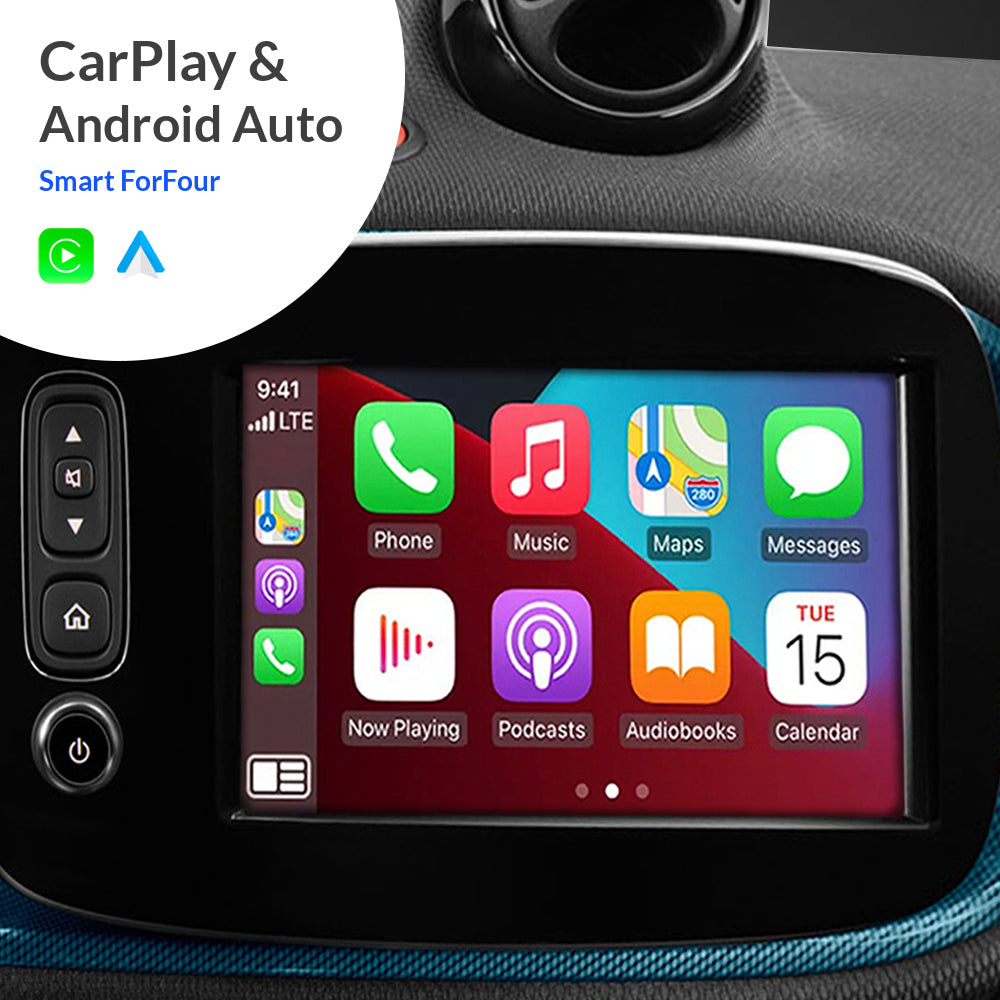 CarPlayBox for Smart | Wireless Apple CarPlay & Android Auto